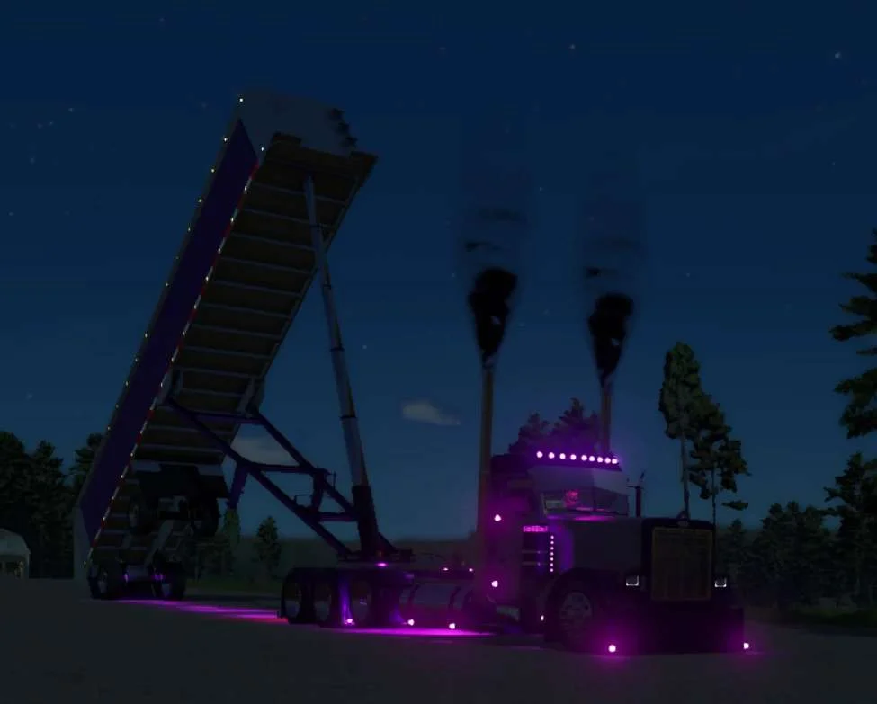 FS25 Lizard frameless end dump v2.0 Trailers Mod FS25 Mod Free Download