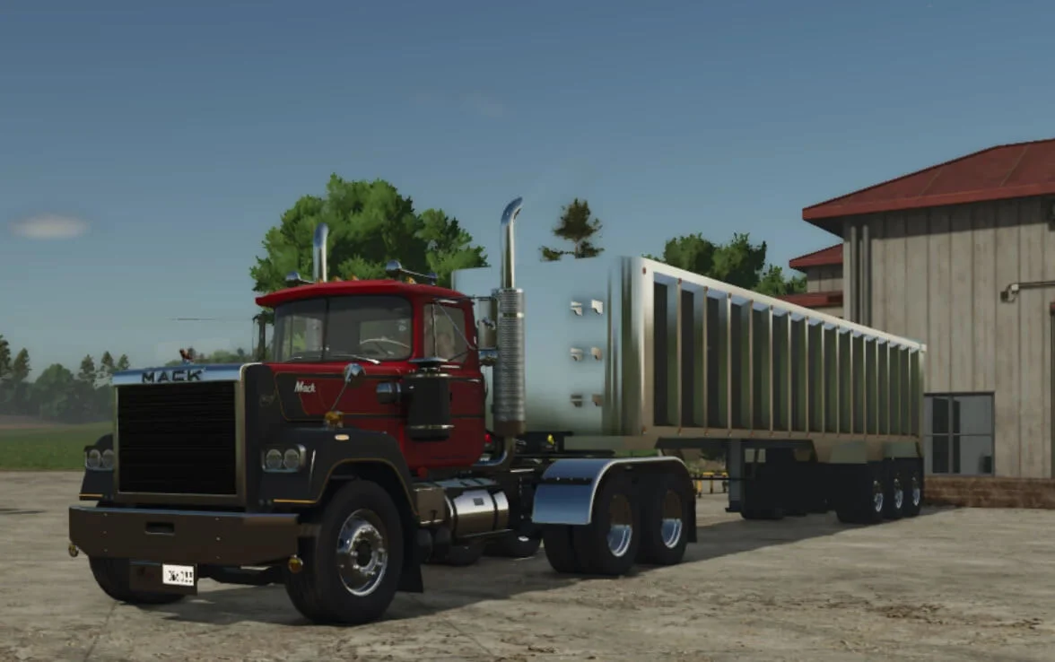 FS25 Lizard frameless end dump v4.0 Trailers Mod FS25 Mod Free Download
