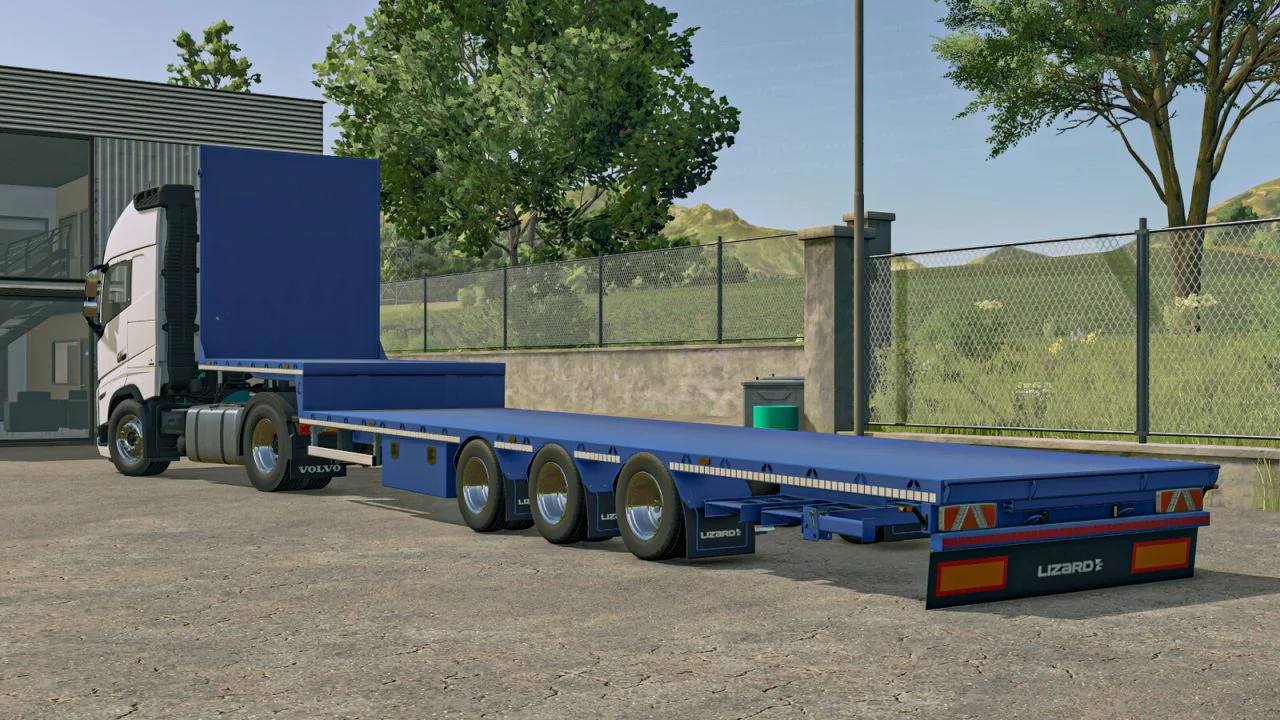 FS25 Lizard Straw Bale Semitrailer V1.0 Trailers Mod FS25 Mod Free Download