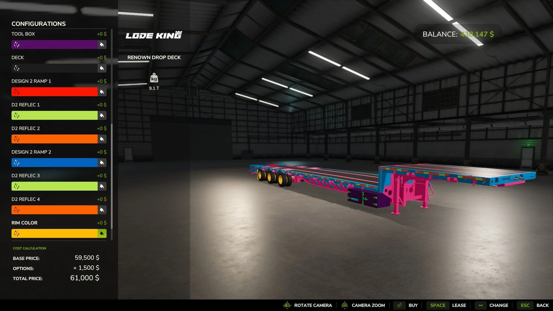 FS25 LODE KING Drop Deck (Colored) V1.0 Trailers Mod FS25 Mod Free Download