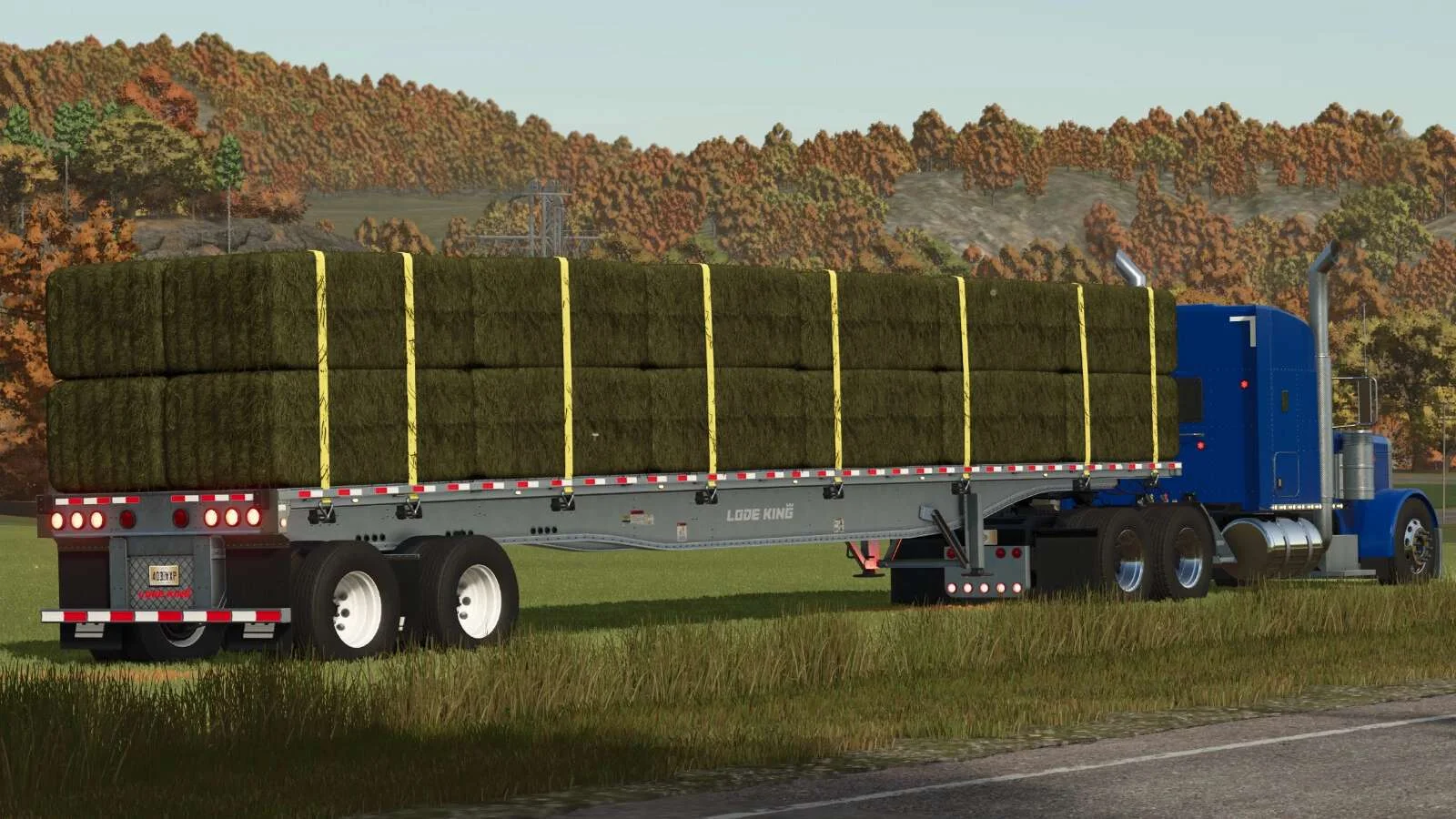 FS25 Lode King Flatbed Aluminium v1.0 Trailers Mod FS25 Mod Free Download