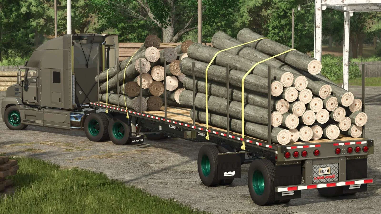 FS25 Lode King Flatbed Aluminium v1.1 Trailers Mod FS25 Mod Free Download