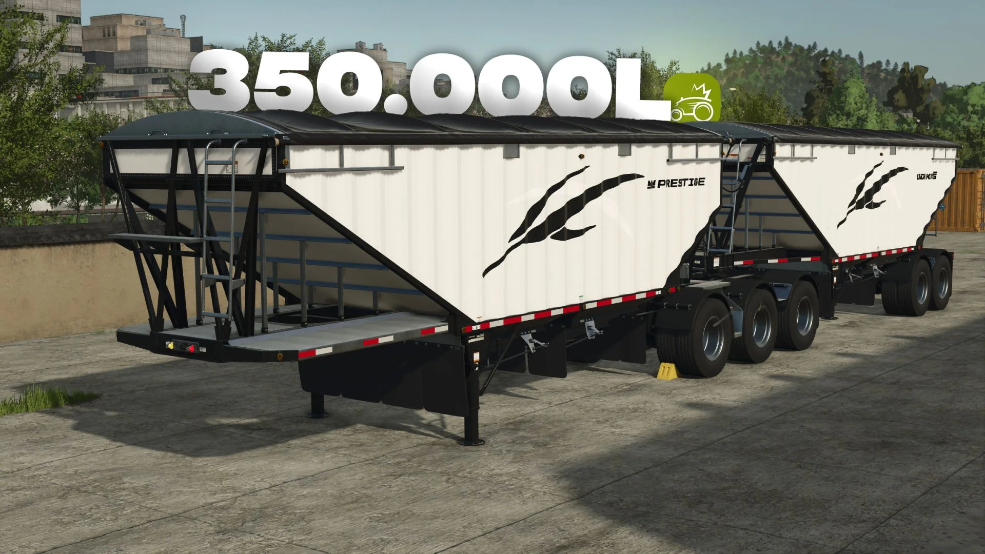 FS25 Lode King Prestige Super-B 350.000L v1.0 Trailers Mod FS25 Mod Free Download