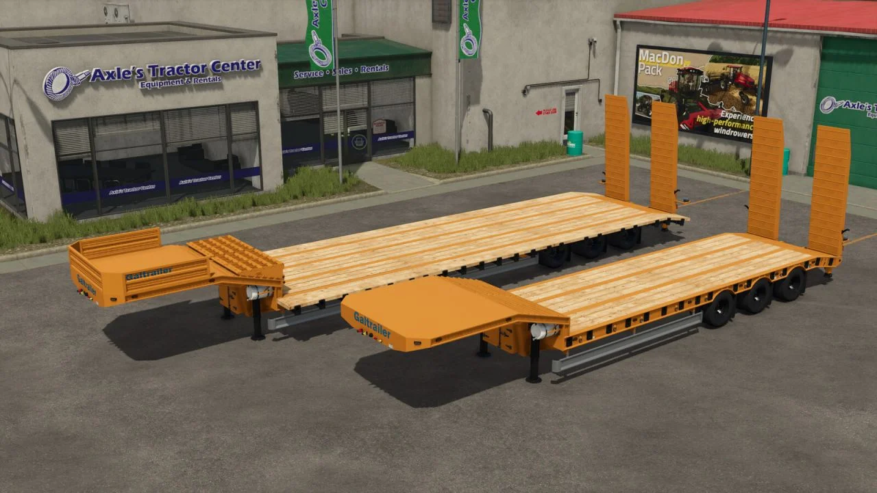 FS25 Low Loader Galtrailer V1.0 Trailers Mod FS25 Mod Free Download