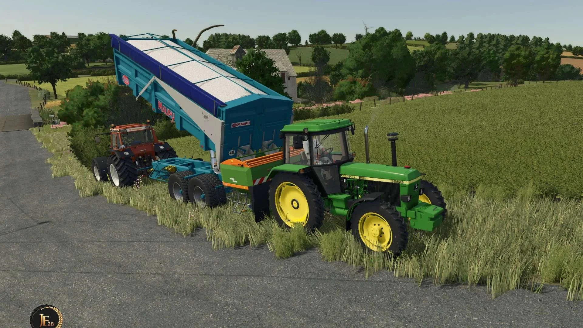 FS25 Maupu BBM 7124 lifting platform v1.0 Trailers Mod FS25 Mod Free Download