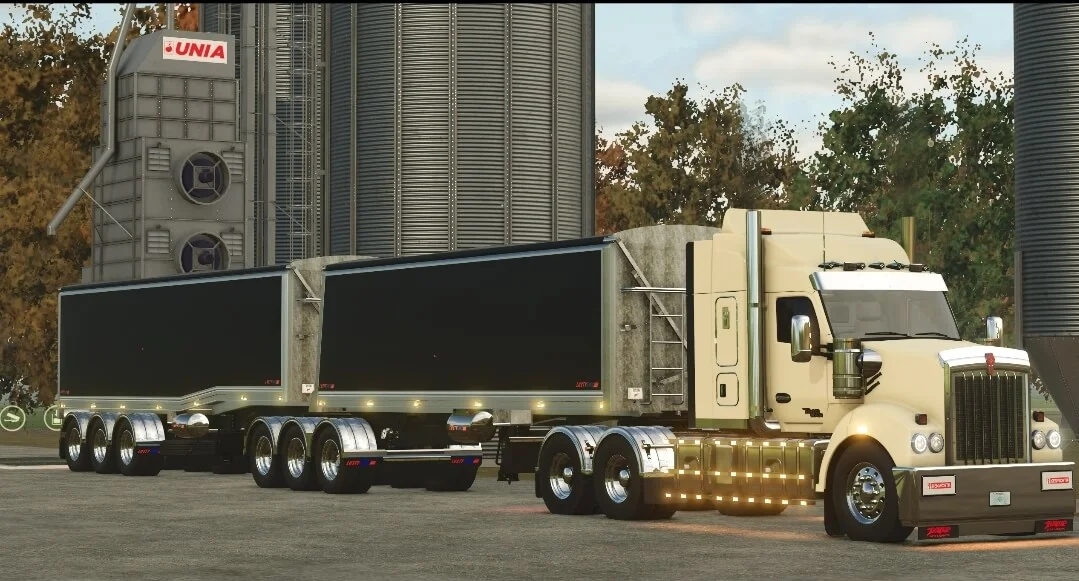 FS25 MaxiTrans B Double Tippers V1.0 Trailers Mod FS25 Mod Free Download