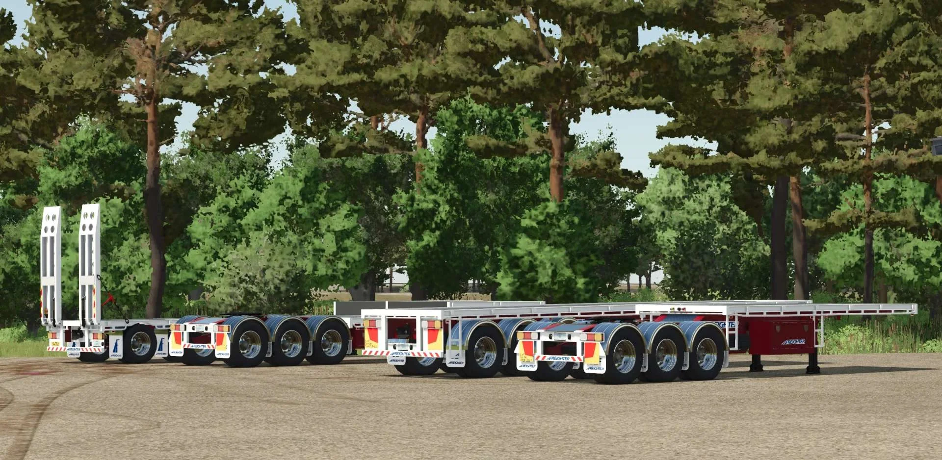 FS25 MaxiTrans Freighter Semis v1.0 Trailers Mod FS25 Mod Free Download