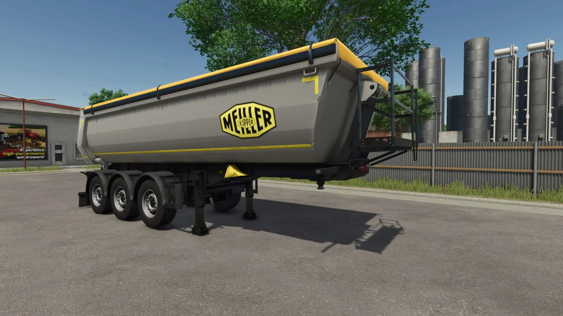 FS25 Meiller Half Tube Tipper v1.0 Trailers Mod FS25 Mod Free Download