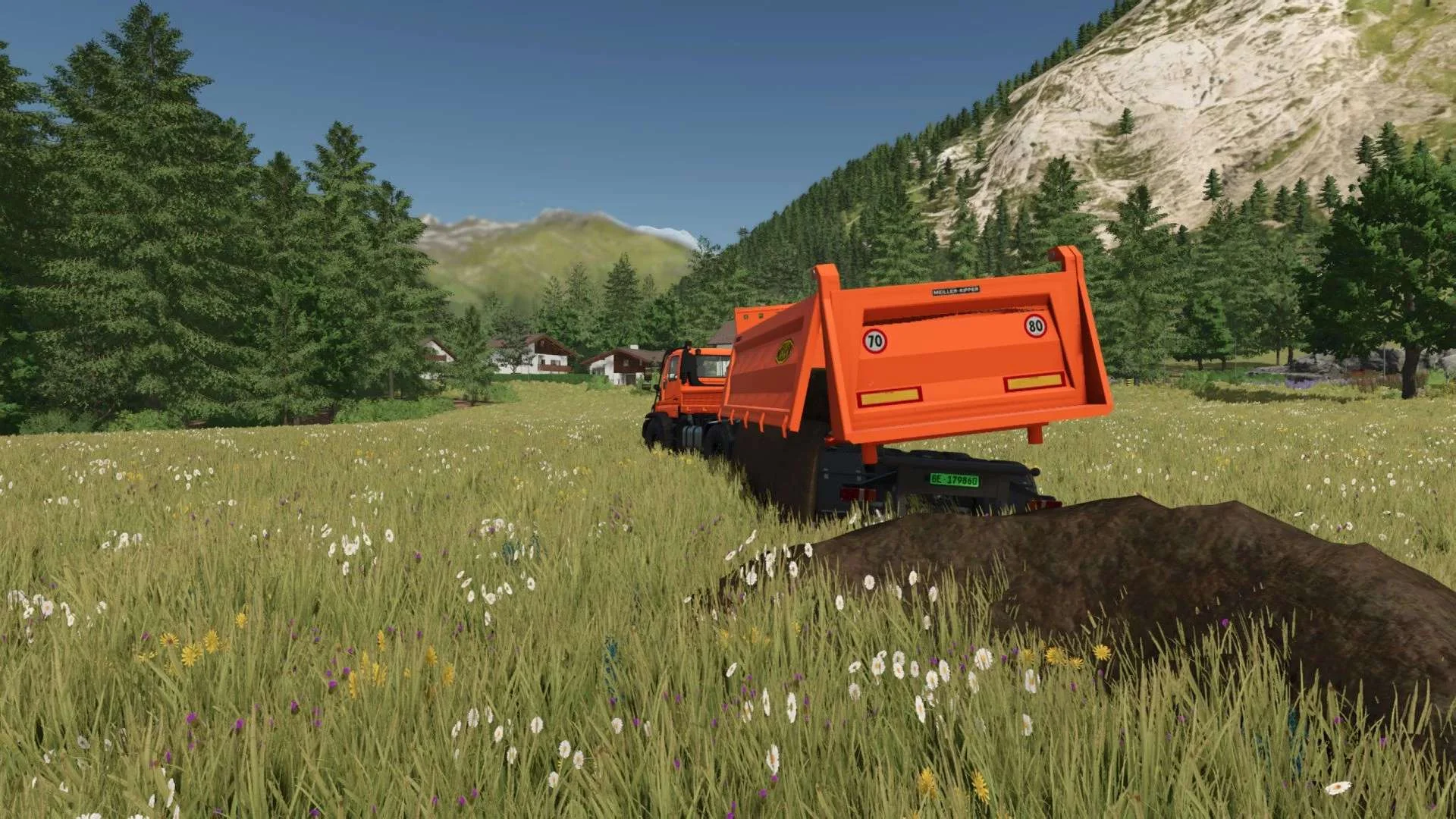 FS25 Meiller tandem tipper v1.0 Trailers Mod FS25 Mod Free Download