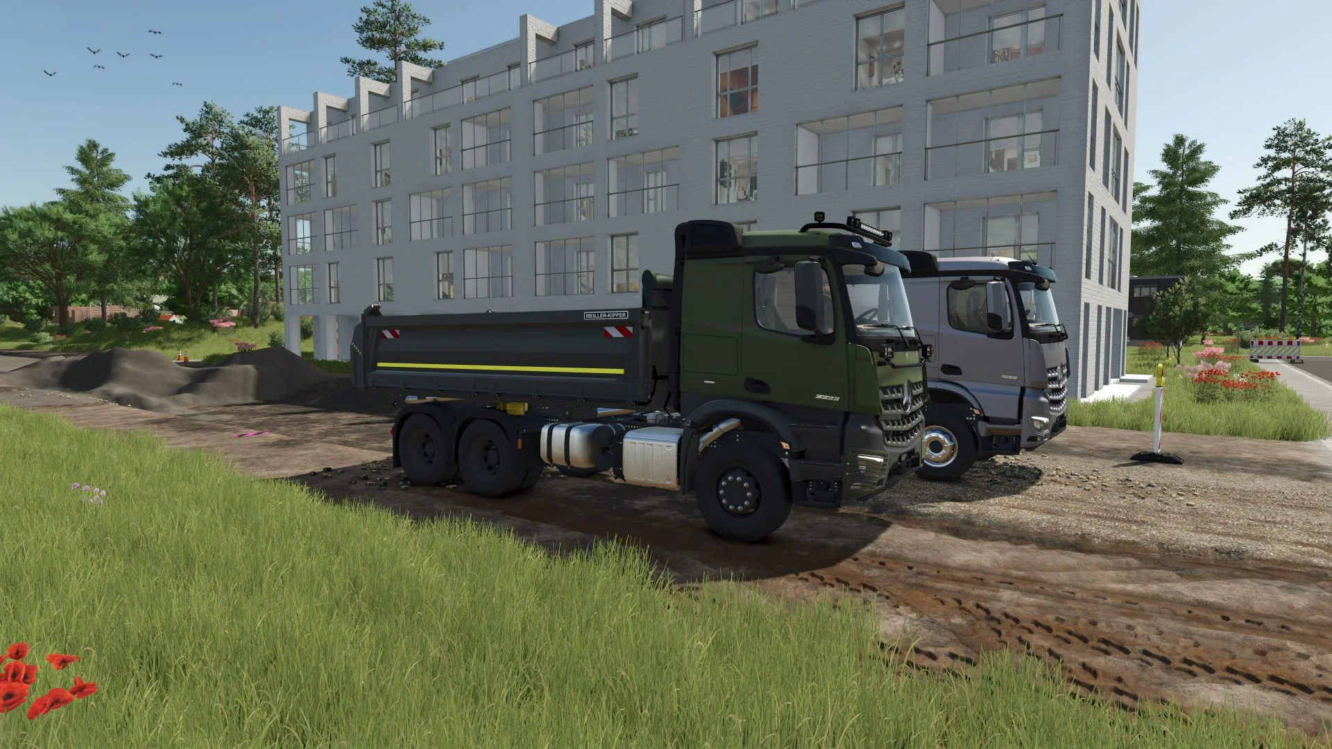 FS25 Meiller Tipper Swap Body V1.0 Trailers Mod FS25 Mod Free Download