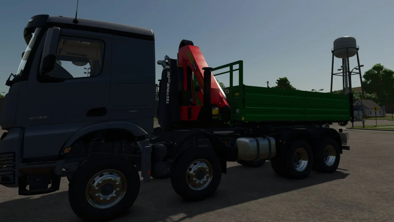 FS25 Multilift platform with Palfinger crane V1.0 Trailers Mod FS25 Mod Free Download