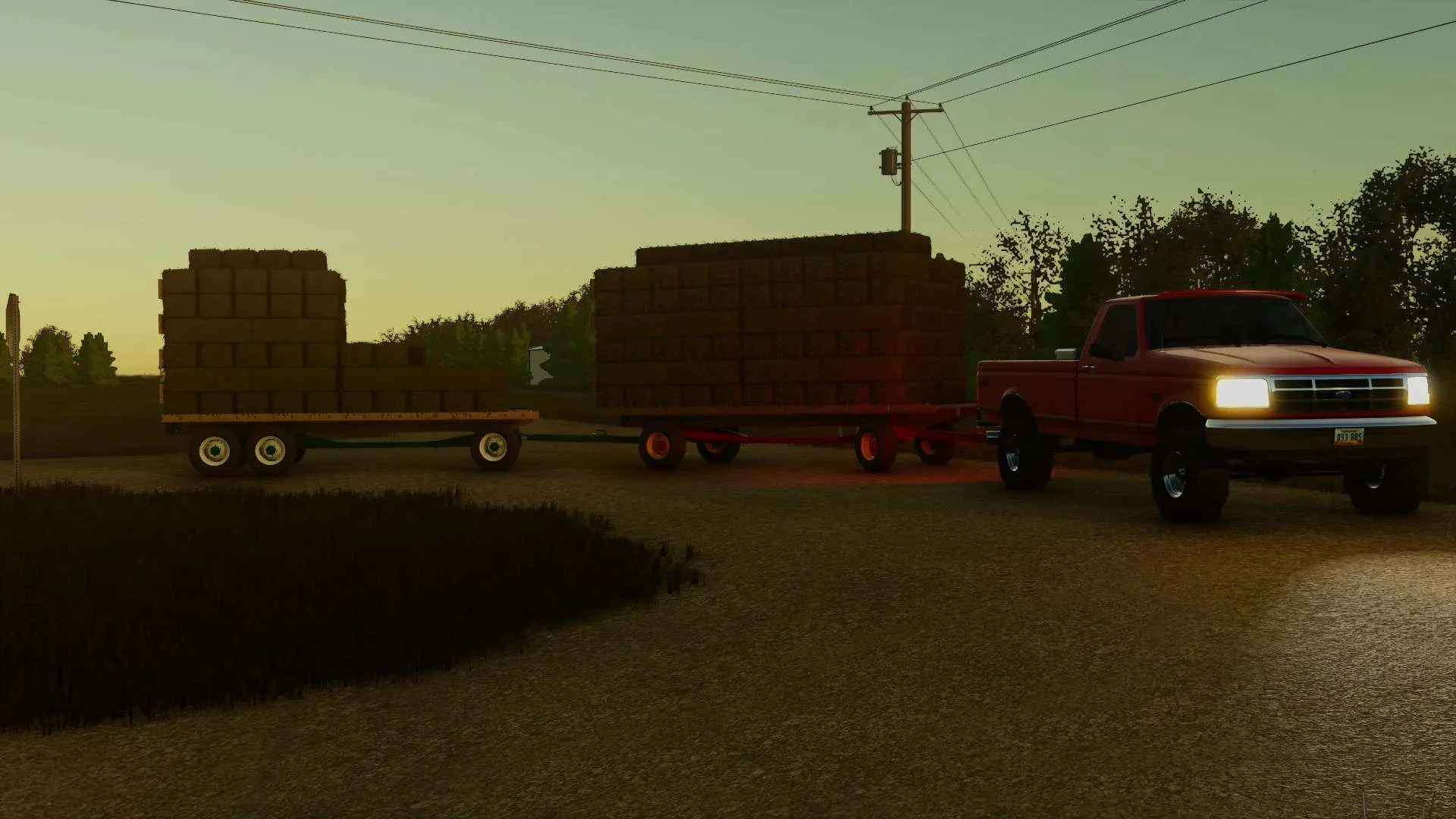 FS25 New Holland Hay Wagon v1.0 Trailers Mod FS25 Mod Free Download