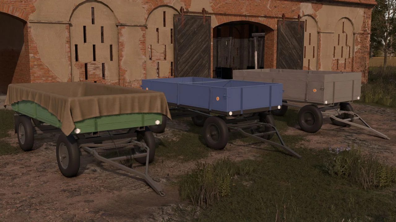 FS25 Old Homemade Trailer V1.0 Trailers Mod FS25 Mod Free Download