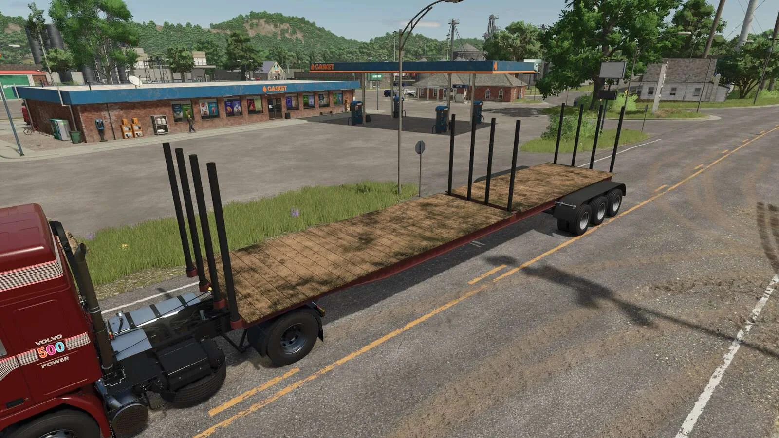 FS25 Old Log Trailer v1.0 Trailers Mod FS25 Mod Free Download