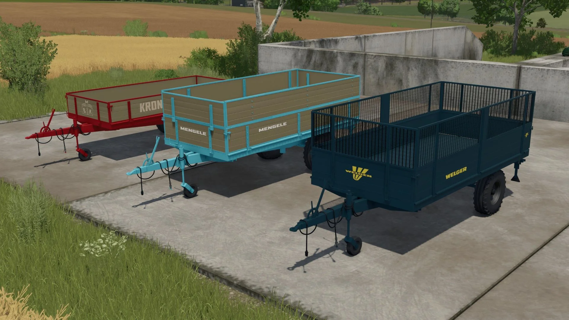 FS25 Old Universal Trailer V1.0 Trailers Mod FS25 Mod Free Download