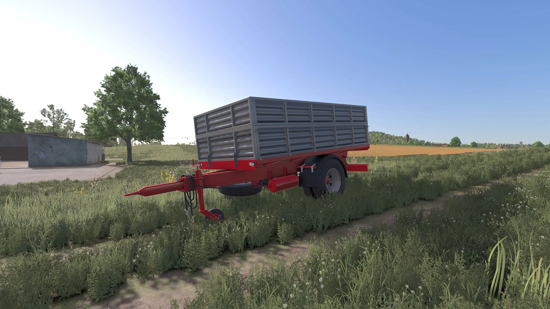 FS25 One Axle Trailer V1.0.0.1 Trailers Mod FS25 Mod Free Download