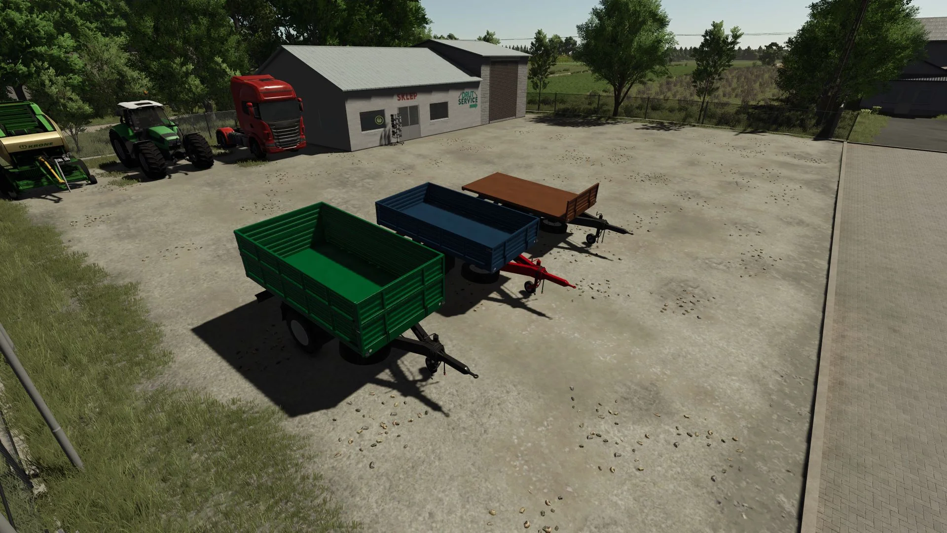 FS25 One Axle Trailer V1.0.0.2 Trailers Mod FS25 Mod Free Download