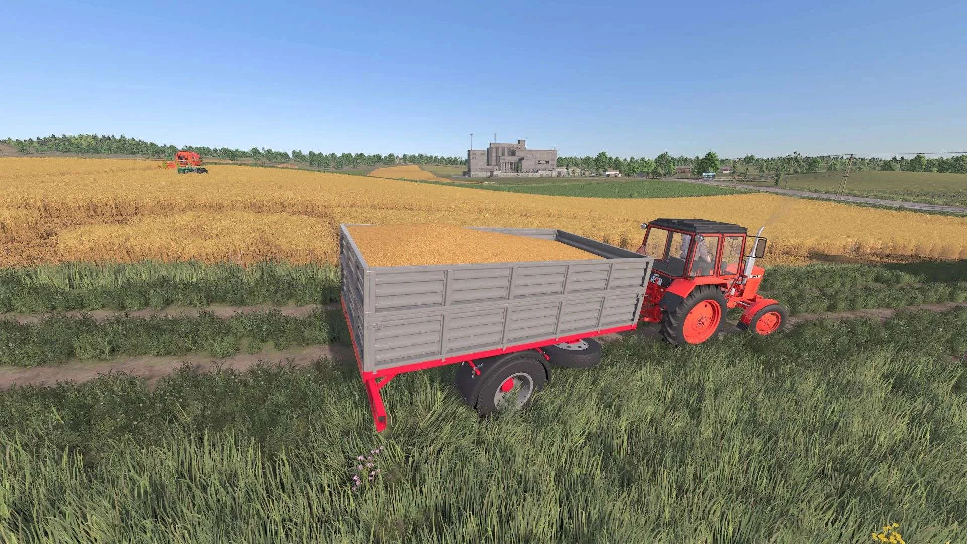 FS25 One Axle Trailer V1.0 Trailers Mod FS25 Mod Free Download
