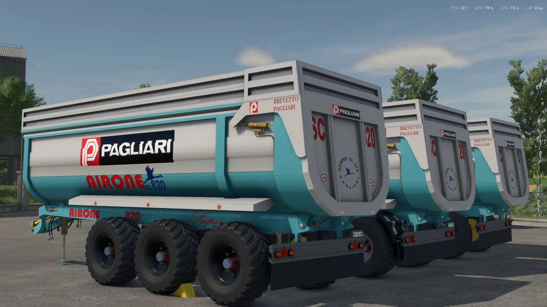 FS25 Pagliari Airone SC 820 V1.2 Trailers Mod FS25 Mod Free Download