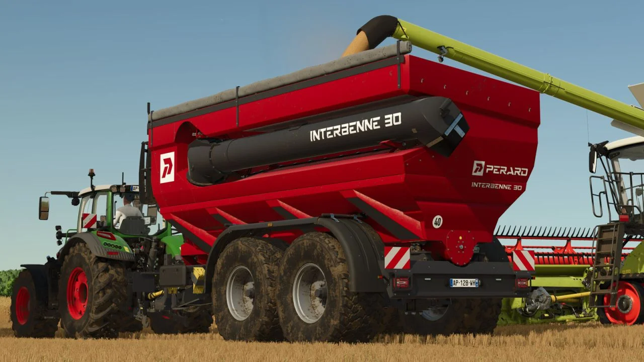 FS25 Perard Interbenne 30 V1.0 Trailers Mod FS25 Mod Free Download
