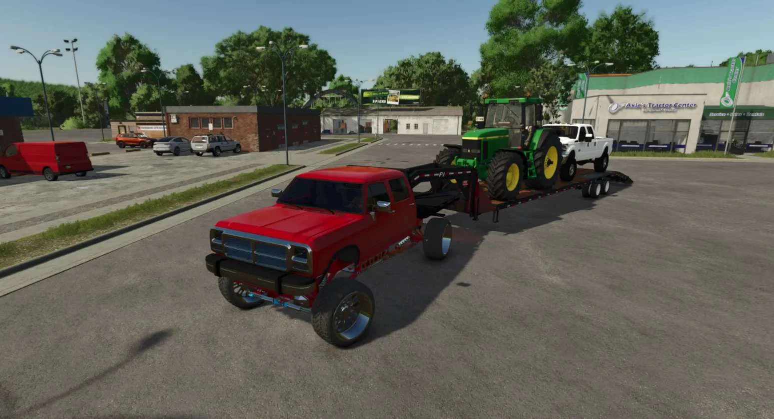 FS25 PJ 40FT Gooseneck Flatdec v1.0 Trailers Mod FS25 Mod Free Download