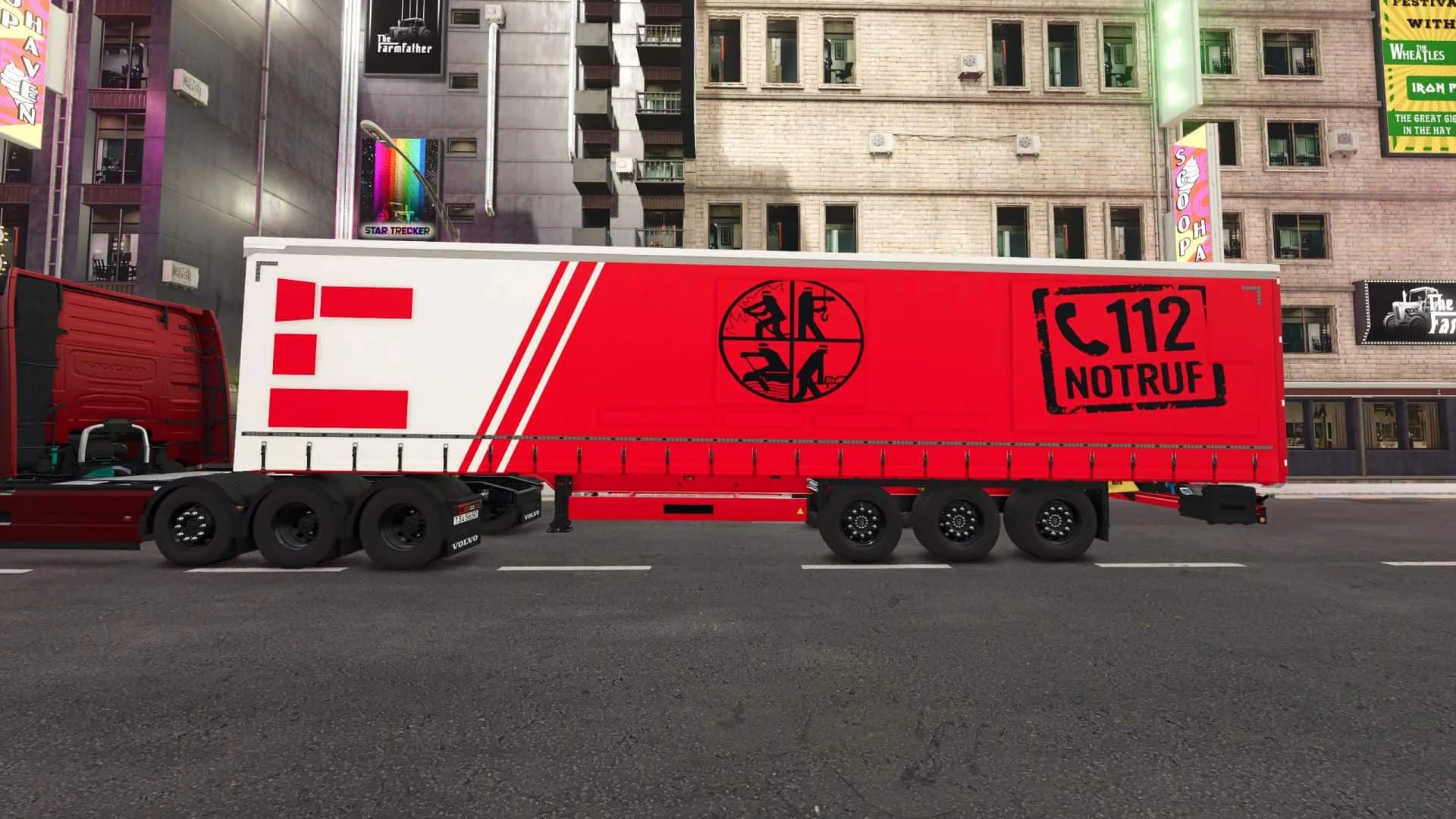 FS25 ProfiLiner Trailer Fire department v1.0 Trailers Mod FS25 Mod Free Download