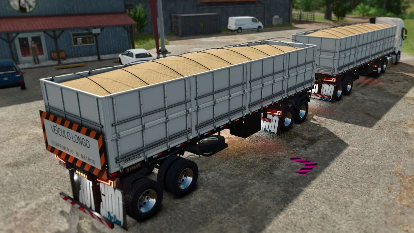 FS25 Randon Bulk Roadtrain v1.0 Trailers Mod FS25 Mod Free Download