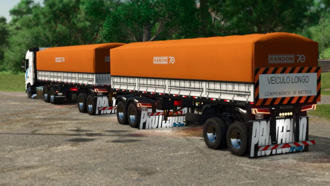 FS25 Randon Bulk Roadtrain V1.3 Trailers Mod FS25 Mod Free Download