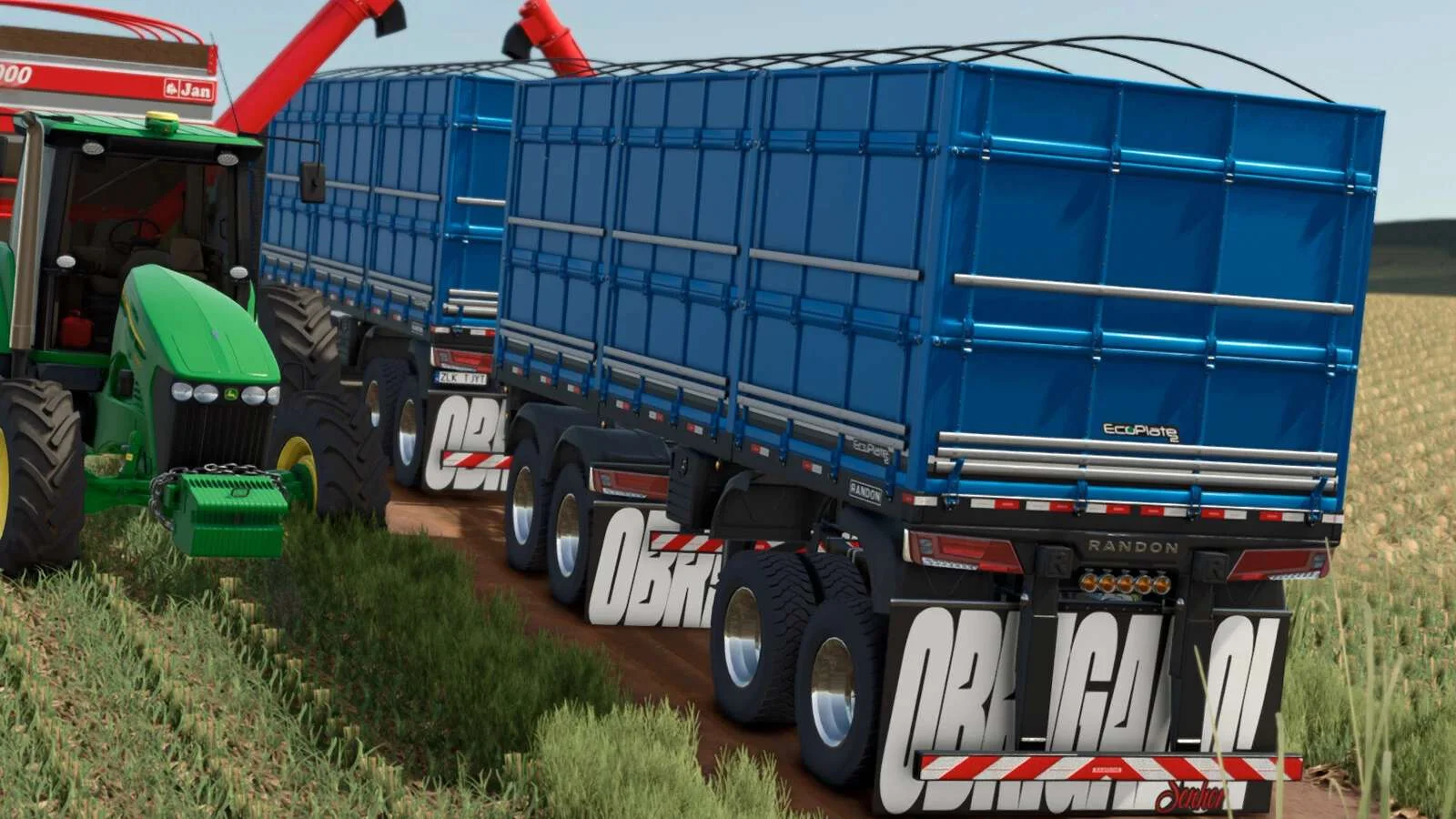 FS25 Randon Short Bulk Road Train v1.1 Trailers Mod FS25 Mod Free Download