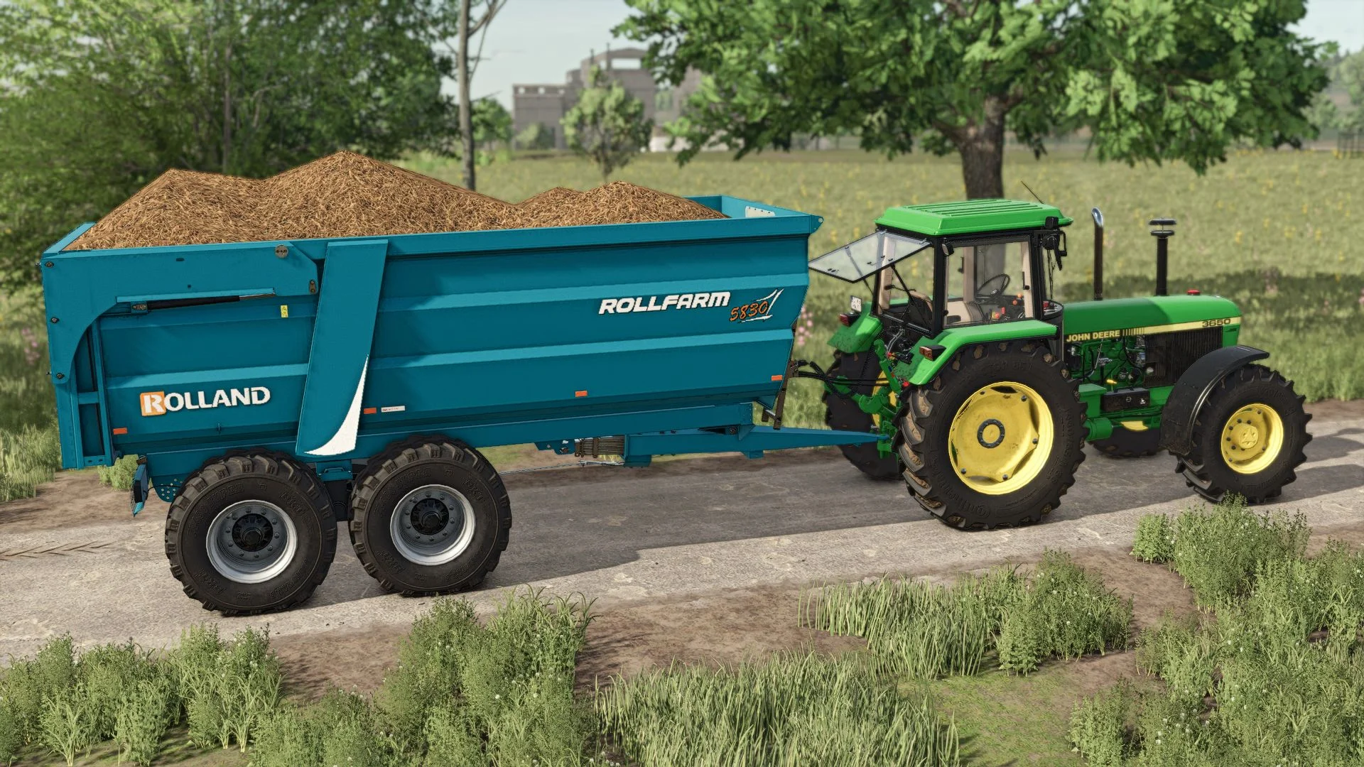 FS25 Rolland Rollfarm 5830 v1.0 Trailers Mod FS25 Mod Free Download