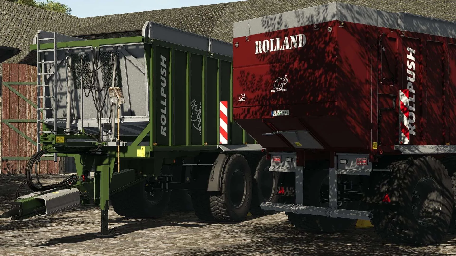 FS25 Rolland Rollpush v1.0 Trailers Mod FS25 Mod Free Download