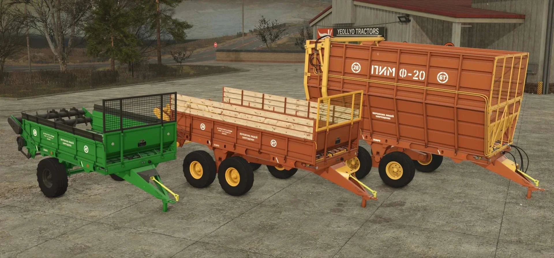 FS25 ROU-6A Rigaselmash v1.0 Trailers Mod FS25 Mod Free Download