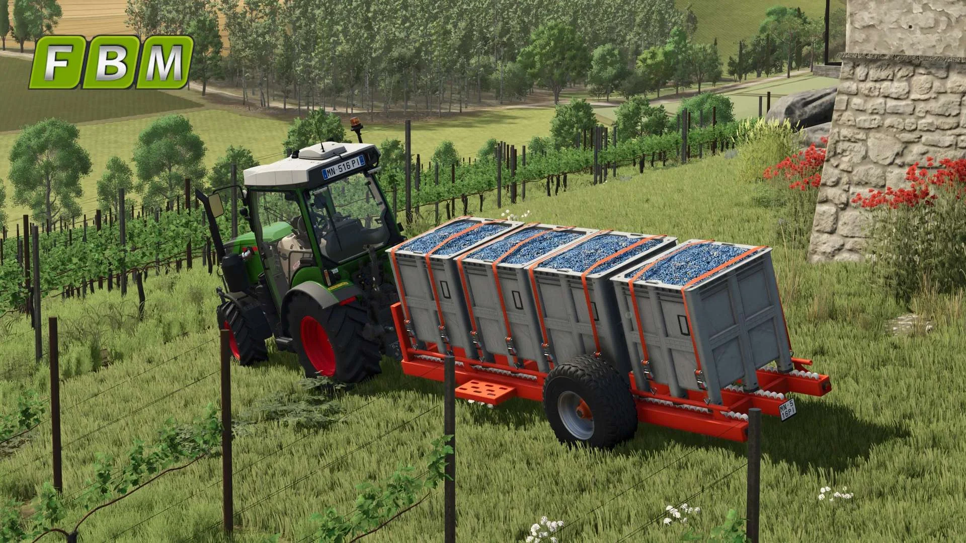 FS25 Sadrim Fruit Tipping Trailer II v1.0 Trailers Mod FS25 Mod Free Download