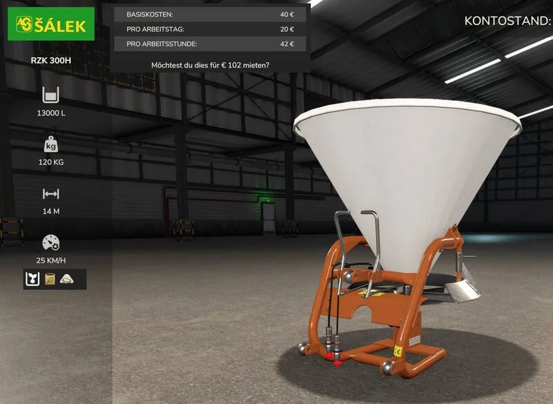 FS25 Samas rzk300H V1.0 Trailers Mod FS25 Mod Free Download