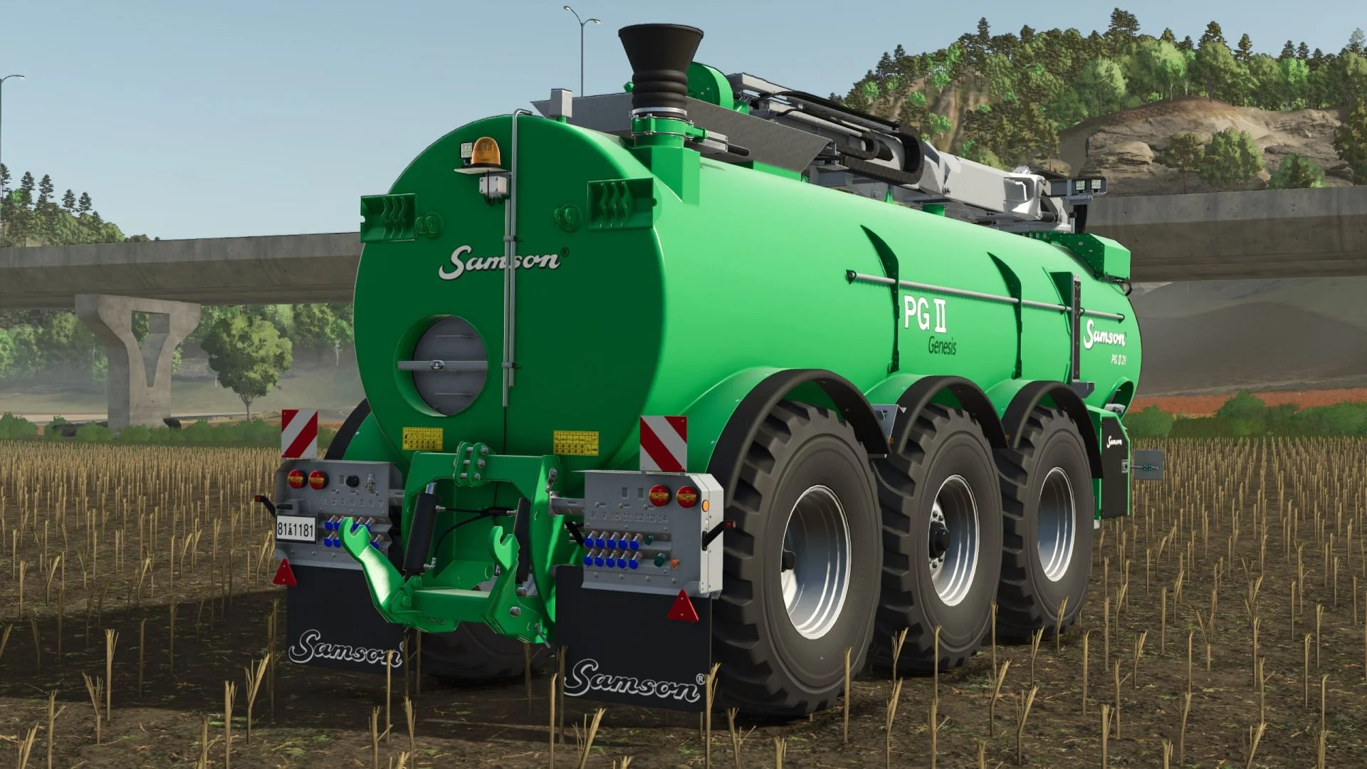 FS25 Samson PG II 28 Genesis Trailer v1.0 Trailers Mod FS25 Mod Free Download