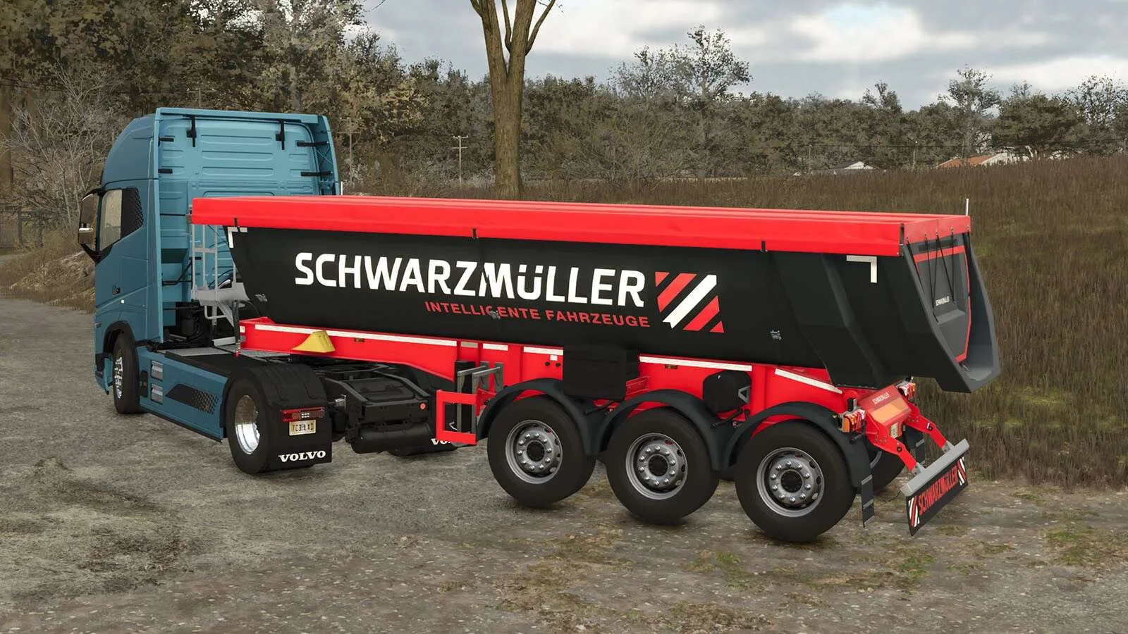 FS25 Schwarzmueller Dumper v1.0 Trailers Mod FS25 Mod Free Download