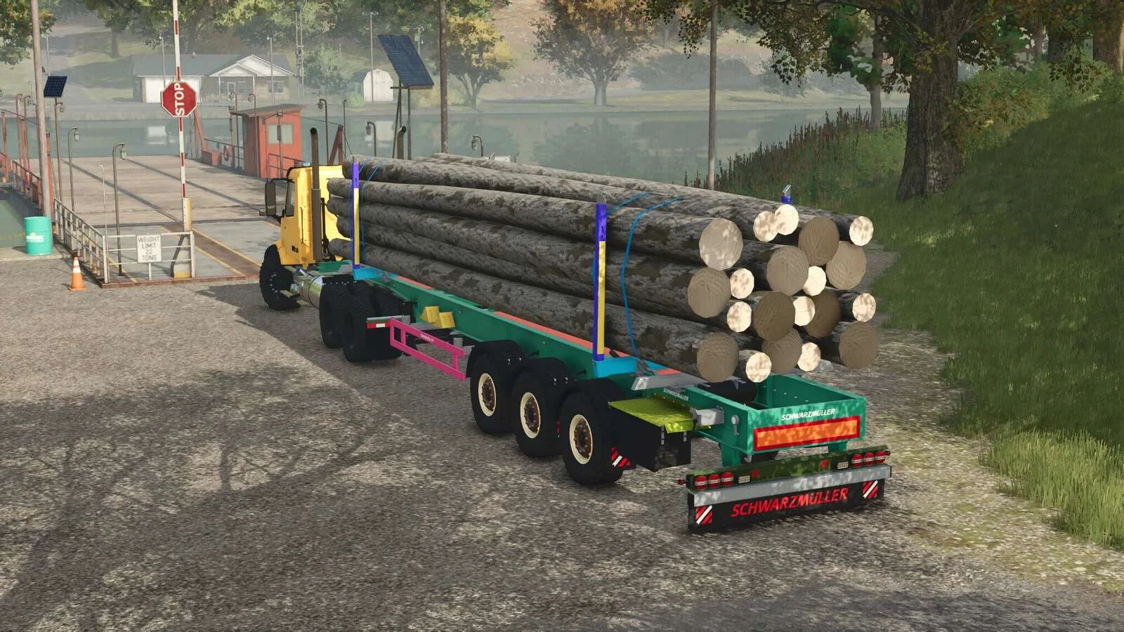 FS25 Schwarzmueller Timber Semitrailer WOP v1.0 Trailers Mod FS25 Mod Free Download