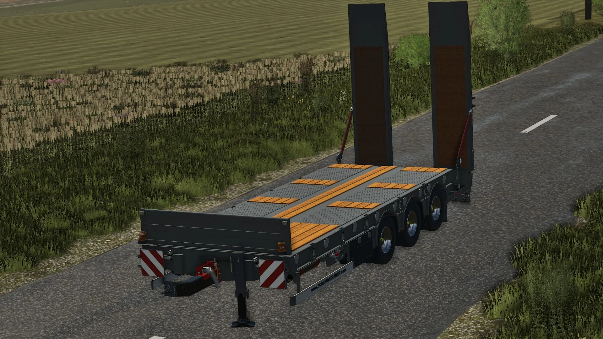FS25 Scorpion 3-axle machine transport V1.0 Trailers Mod FS25 Mod Free Download