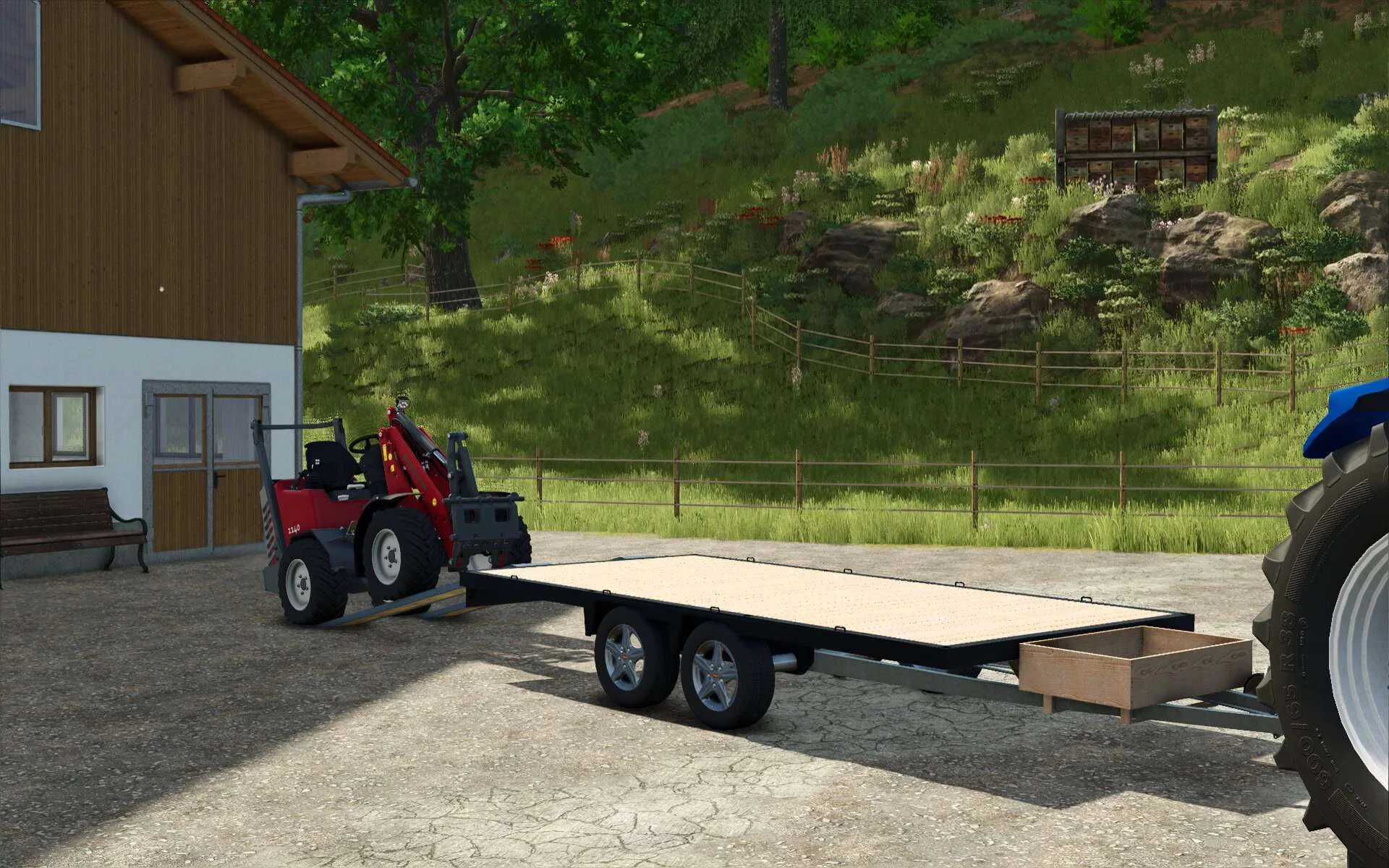 FS25 Selfmade Car Trailer v1.0 Trailers Mod FS25 Mod Free Download