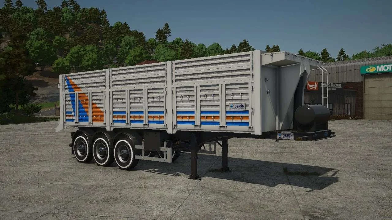 FS25 Serin Ultra 8200 Dump Trailer v1.0 Trailers Mod FS25 Mod Free Download