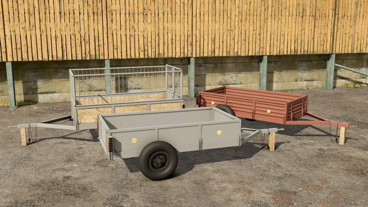 FS25 Small Trailers Pack V1.0 FS25 Mod Free Download