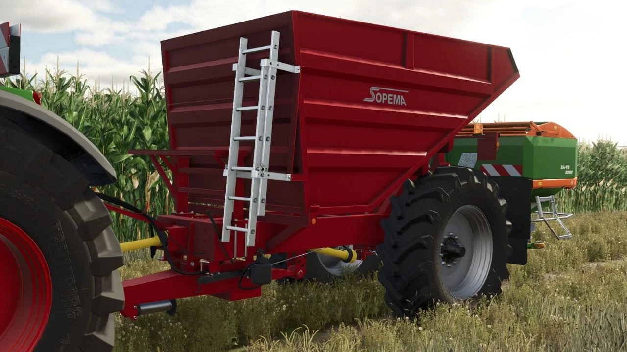 FS25 Sopema Fertilizer Trailer V1.0 Trailers Mod FS25 Mod Free Download