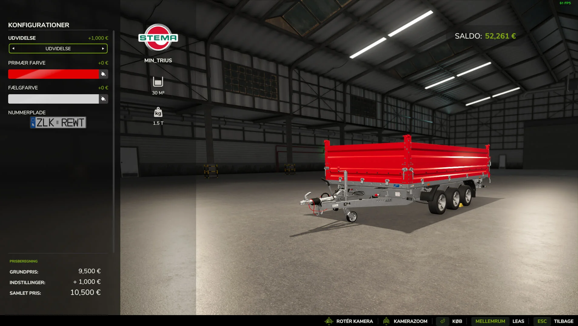 FS25 Stema Trius hich capacity fast unload V1.0 Trailers Mod FS25 Mod Free Download