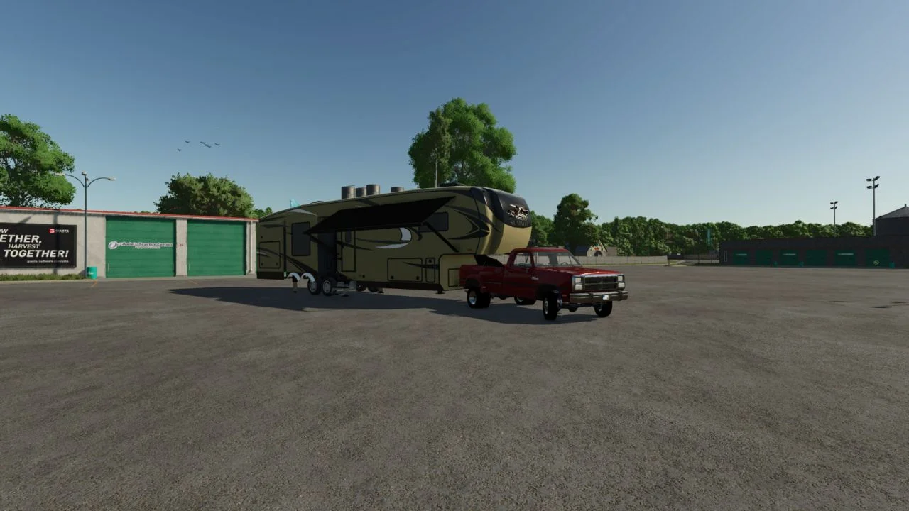 FS25 Summit 43ft 5th Wheel Camper V1.0 Trailers Mod FS25 Mod Free Download