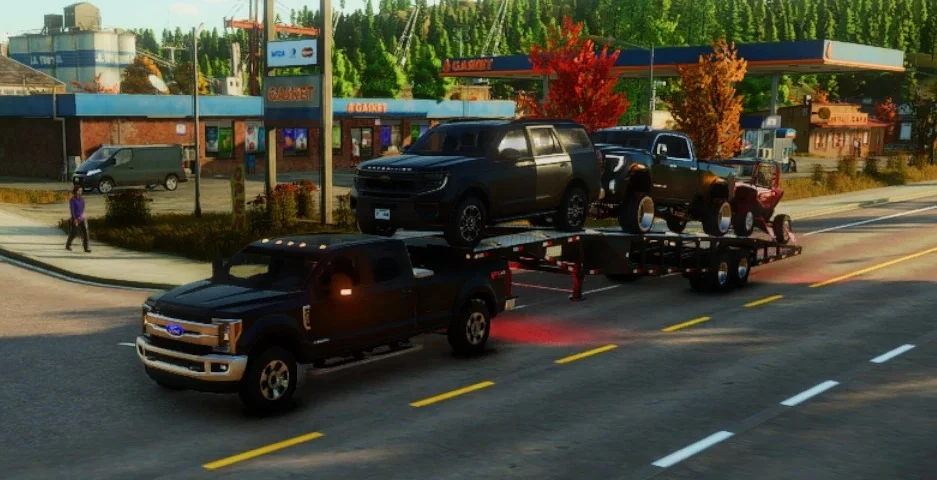 FS25 Sun Country Hauler Trailer Car Hauler v1.0 Trailers Mod FS25 Mod Free Download