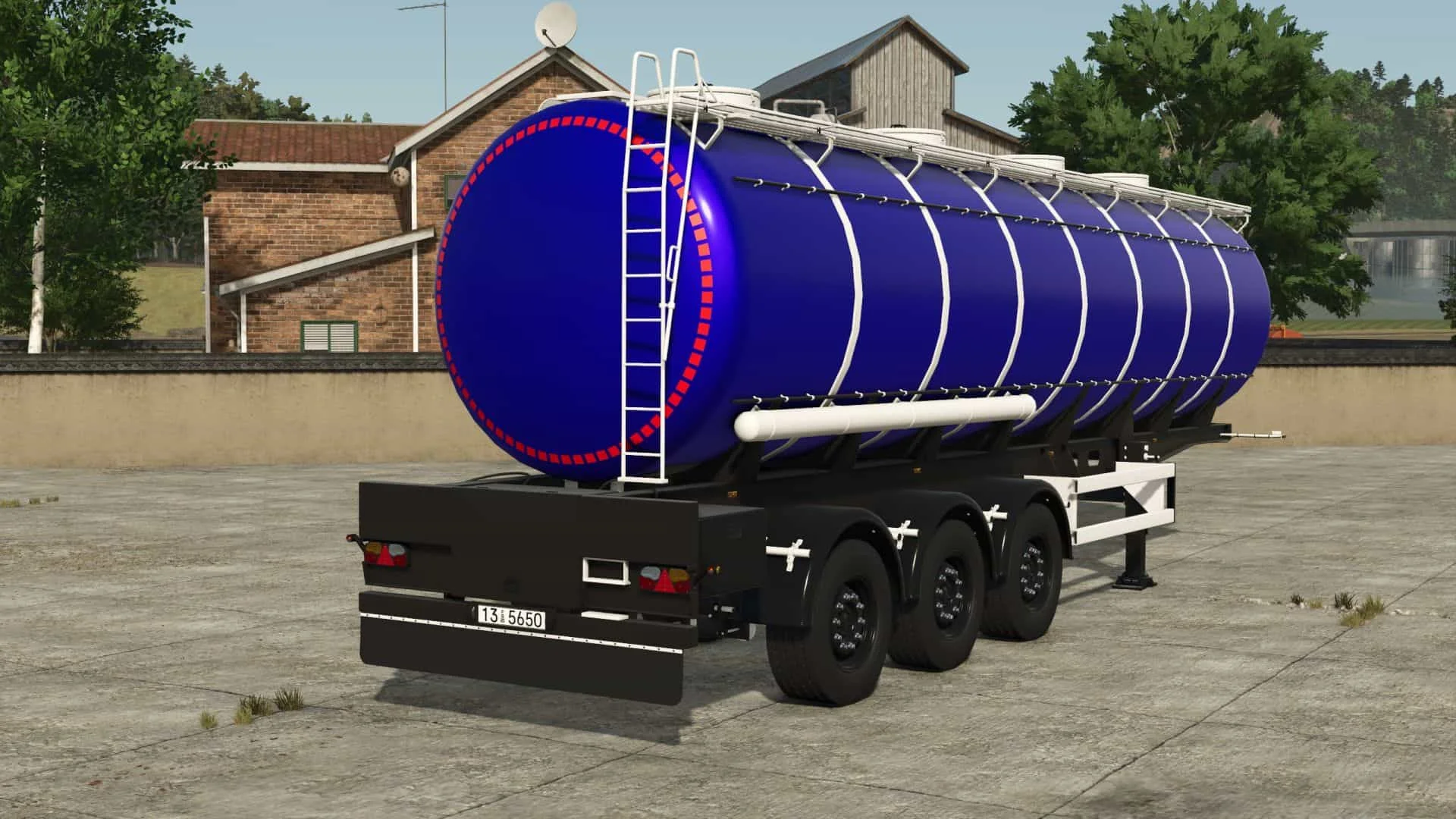 FS25 Tank trailer 100,000L v1.0 Trailers Mod FS25 Mod Free Download