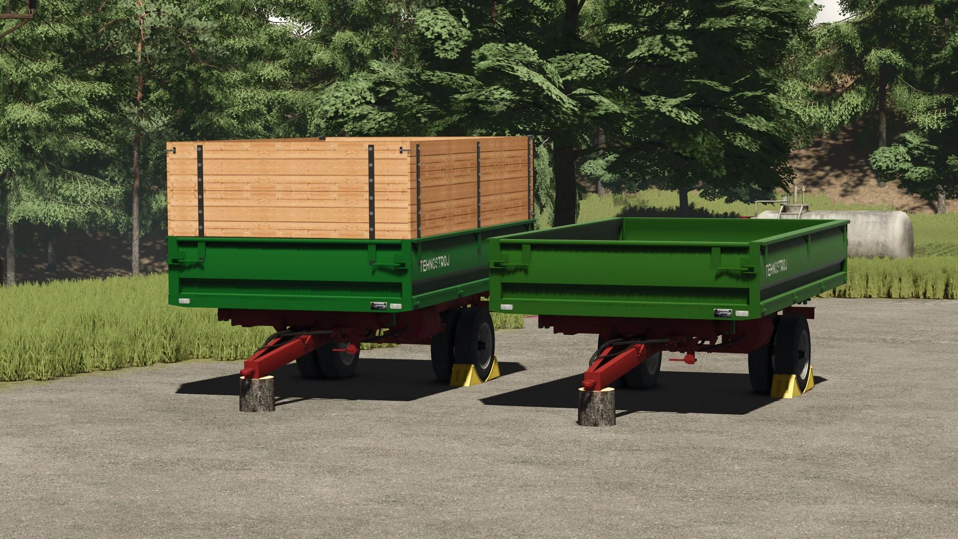 FS25 Tehnostroj 4T V1.0 Trailers Mod FS25 Mod Free Download
