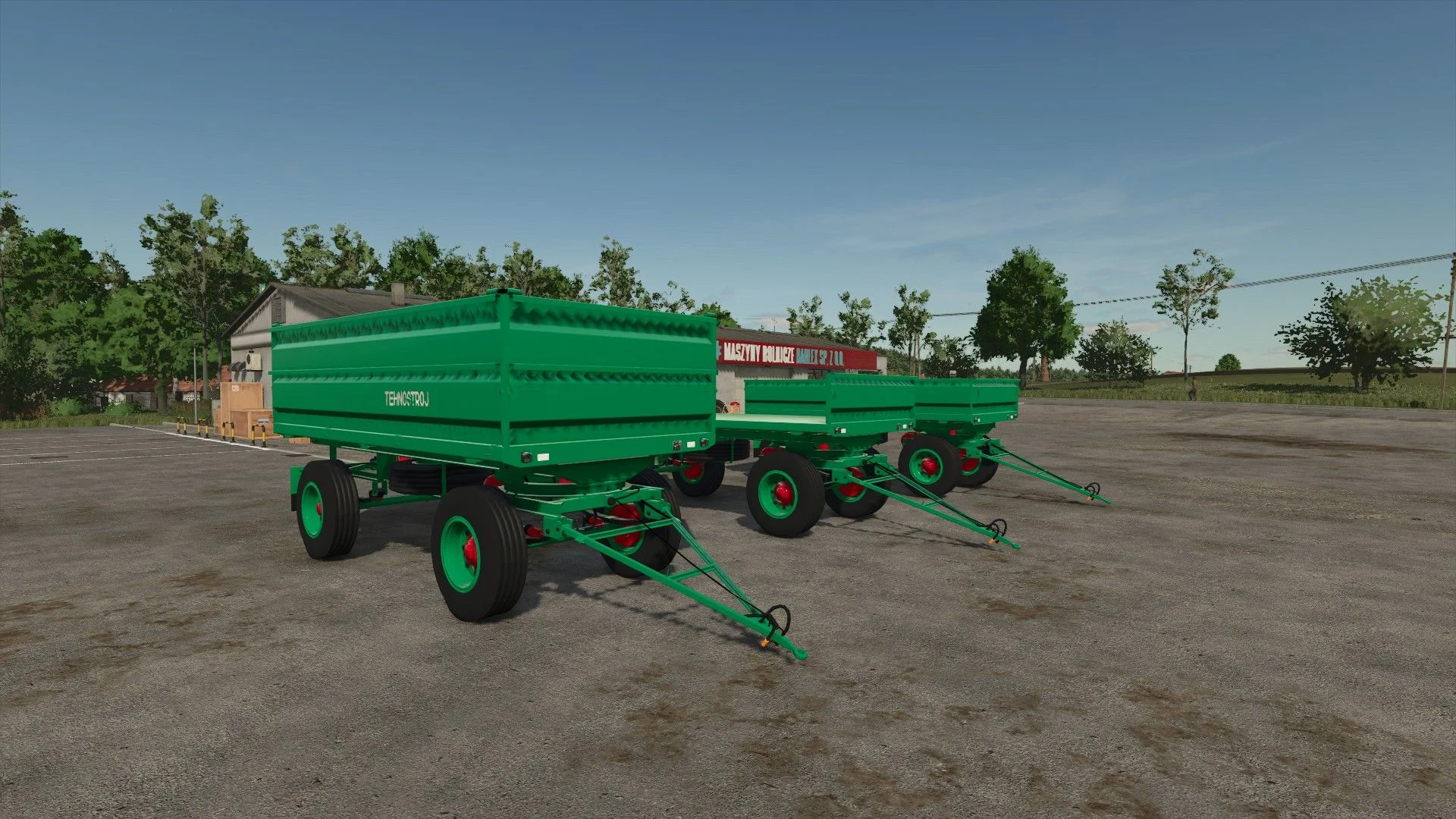 FS25 Tehnostroj 7t V1.0 Trailers Mod FS25 Mod Free Download