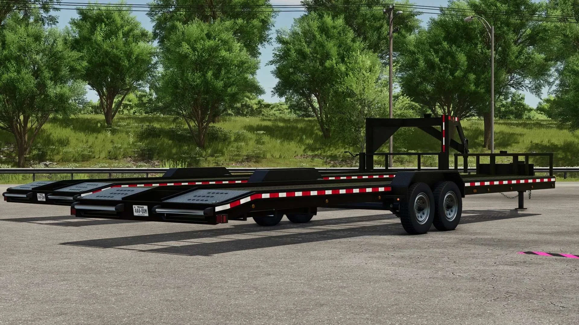 FS25 Texas Pride 2-Car Hauler v1.0 Trailers Mod FS25 Mod Free Download
