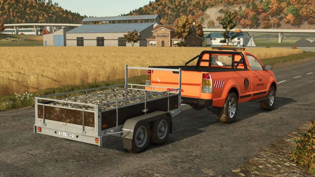 FS25 Tow Trailer V1.0 Trailers Mod FS25 Mod Free Download